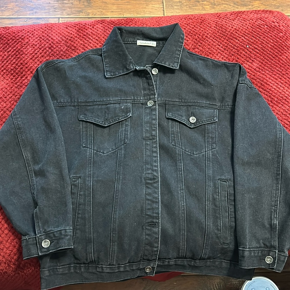 Cantonwalker Loose Women's Denim Jean Jacket
